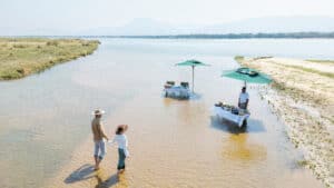 Lunch Experience in the Zambezi River While Staying at Chongwe, Zambia 